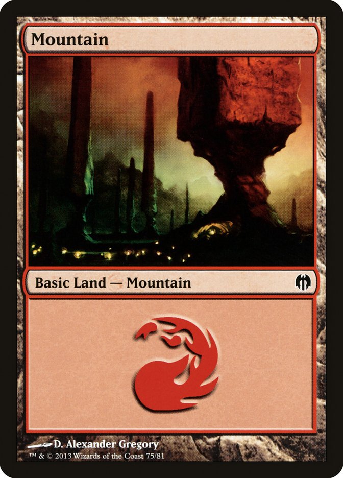 Mountain (75) [Duel Decks: Heroes vs. Monsters] | Gear Gaming Bentonville