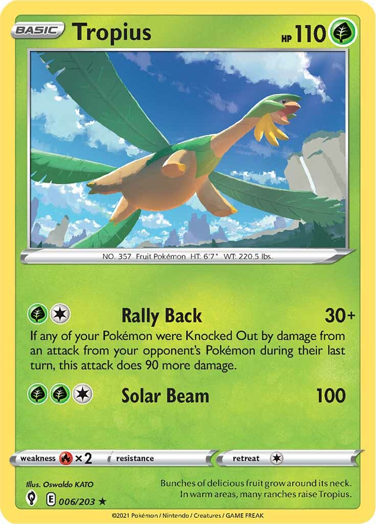 Tropius (006/203) [Sword & Shield: Evolving Skies] | Gear Gaming Bentonville