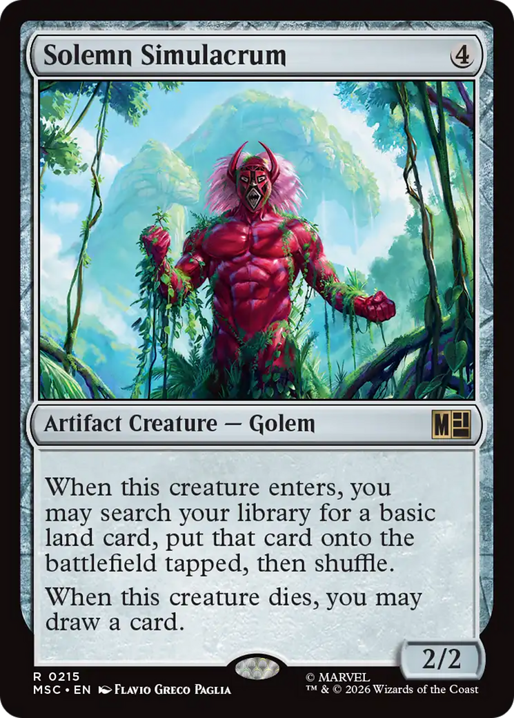 Solemn Simulacrum [Marvel Super Heroes Commander] | Gear Gaming Bentonville