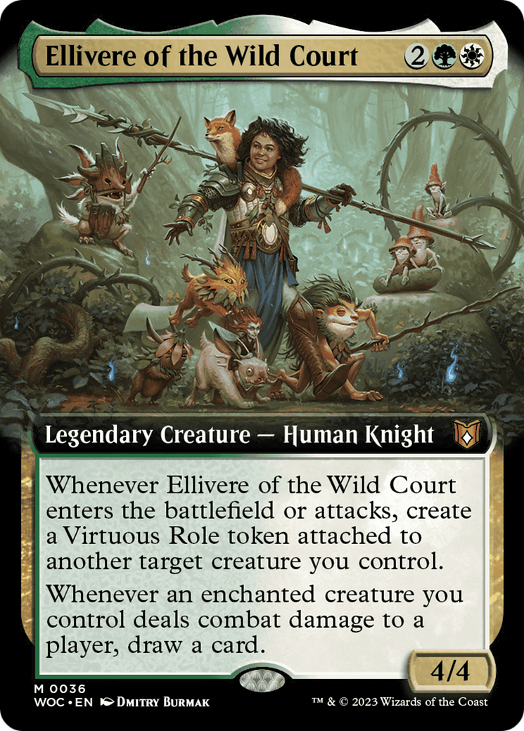 Ellivere of the Wild Court (Extended Art) [Wilds of Eldraine Commander] | Gear Gaming Bentonville