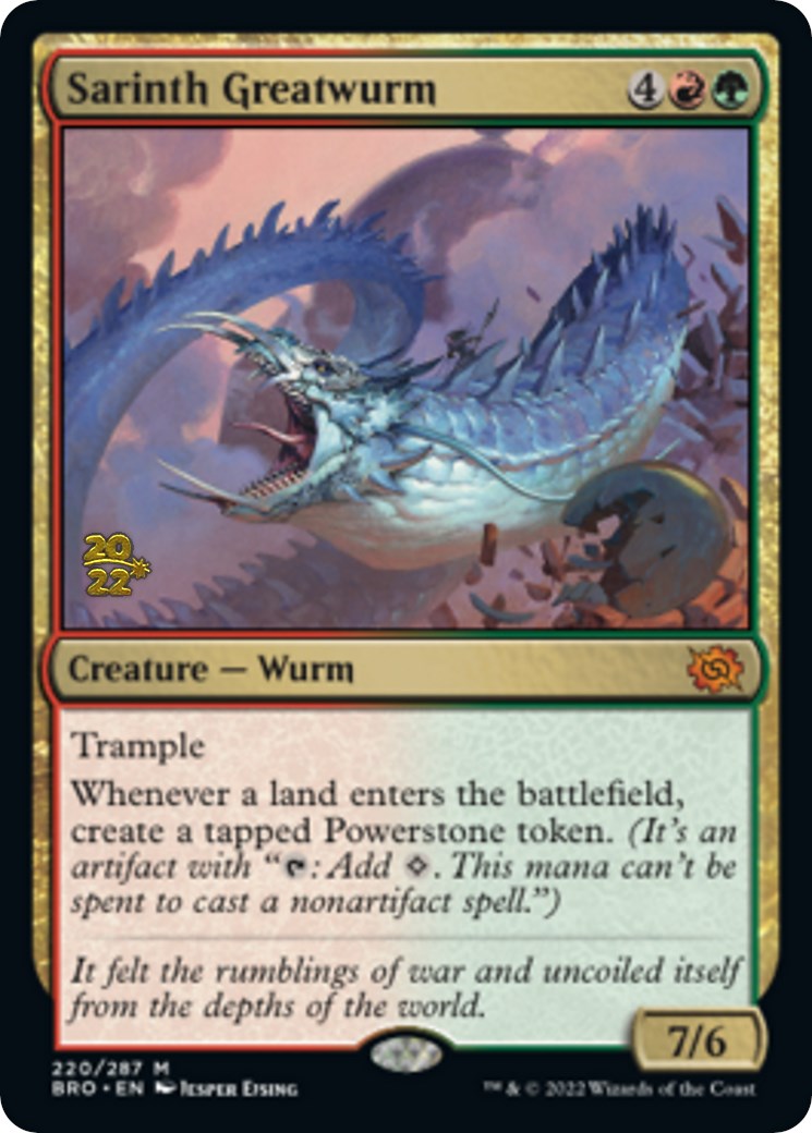 Sarinth Greatwurm [The Brothers' War Prerelease Promos] | Gear Gaming Bentonville