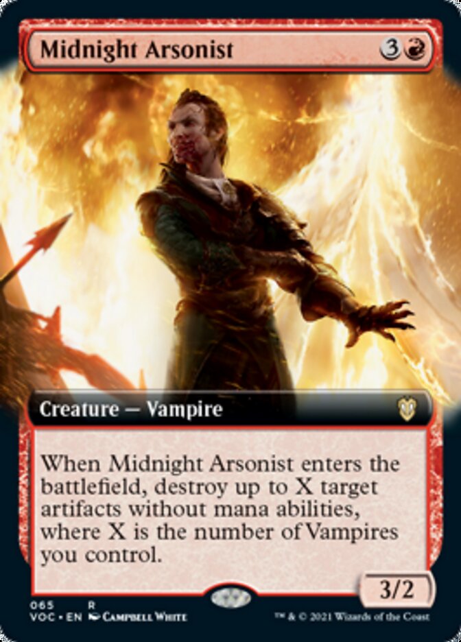 Midnight Arsonist (Extended Art) [Innistrad: Crimson Vow Commander] | Gear Gaming Bentonville