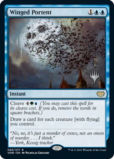 Winged Portent (Promo Pack) [Innistrad: Crimson Vow Promos] | Gear Gaming Bentonville