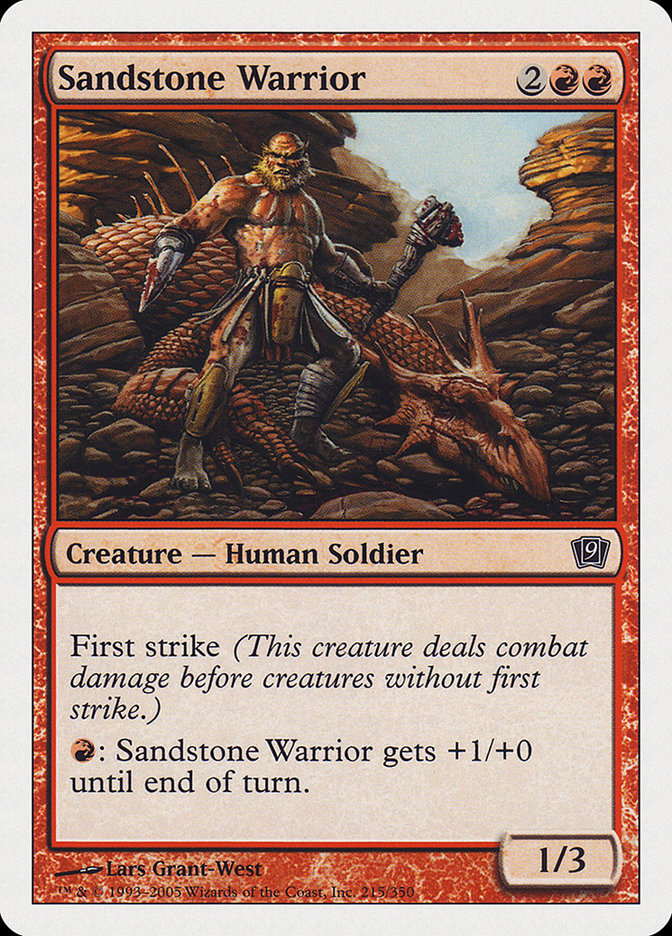 Sandstone Warrior [Ninth Edition] | Gear Gaming Bentonville