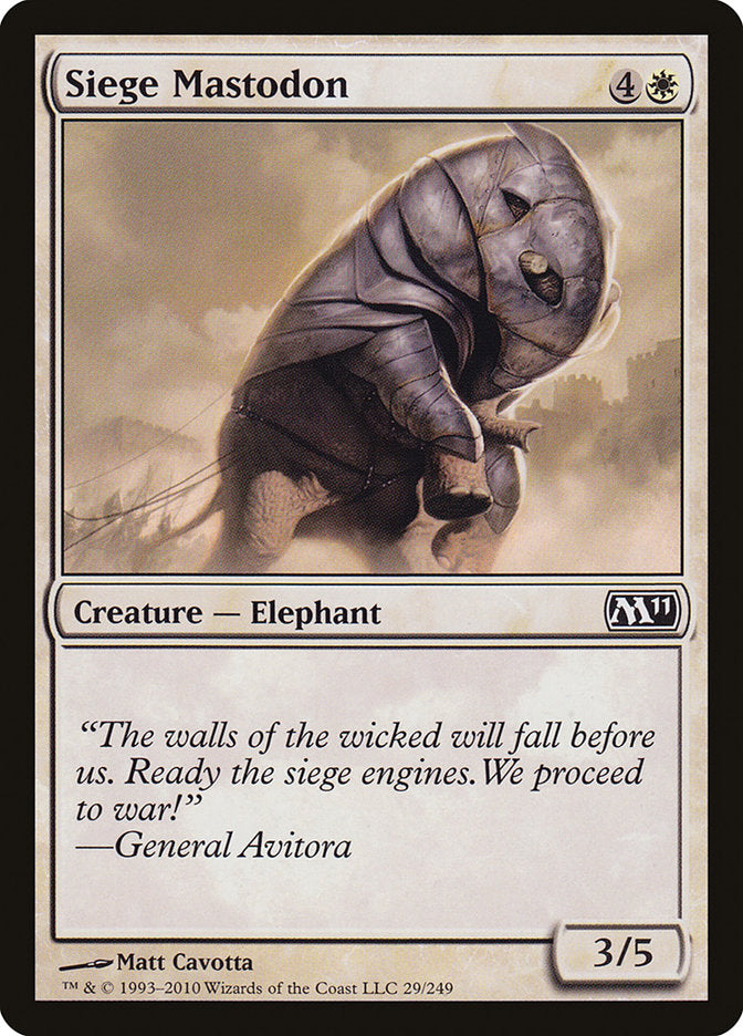 Siege Mastodon [Magic 2011] | Gear Gaming Bentonville