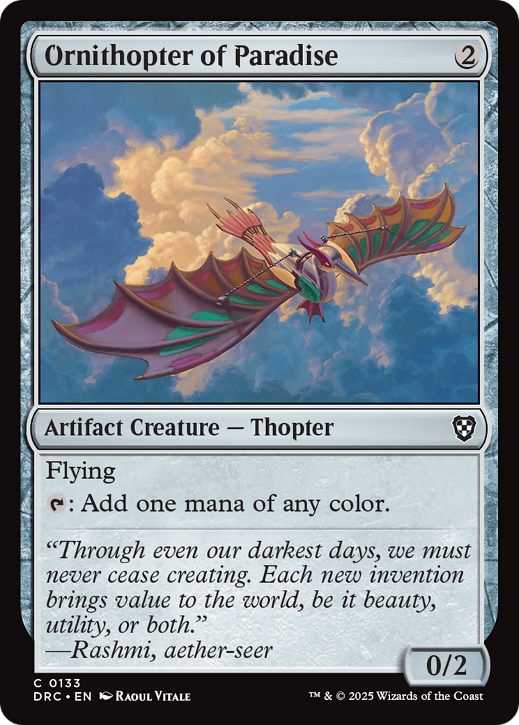 Ornithopter of Paradise [Aetherdrift Commander] | Gear Gaming Bentonville