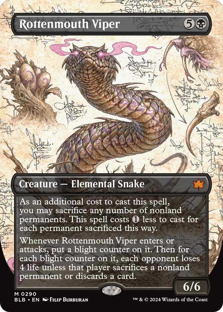 Rottenmouth Viper (Borderless) [Bloomburrow] | Gear Gaming Bentonville