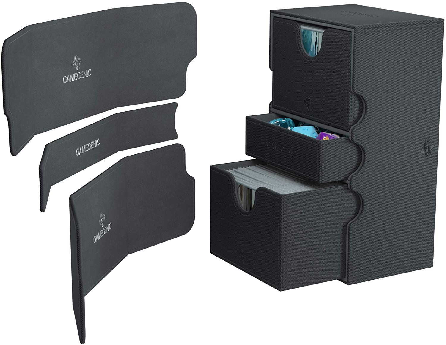 Stronghold 200+ XL Deck Box: Black | Gear Gaming Bentonville