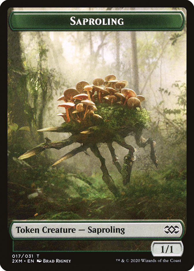 Angel // Saproling Double-Sided Token [Double Masters Tokens] | Gear Gaming Bentonville