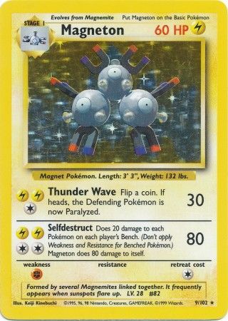 Magneton (9/102) [Base Set Unlimited] | Gear Gaming Bentonville