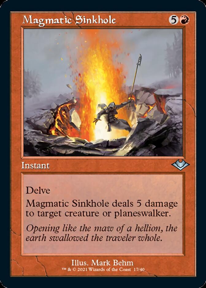 Magmatic Sinkhole (Retro Foil Etched) [Modern Horizons] | Gear Gaming Bentonville