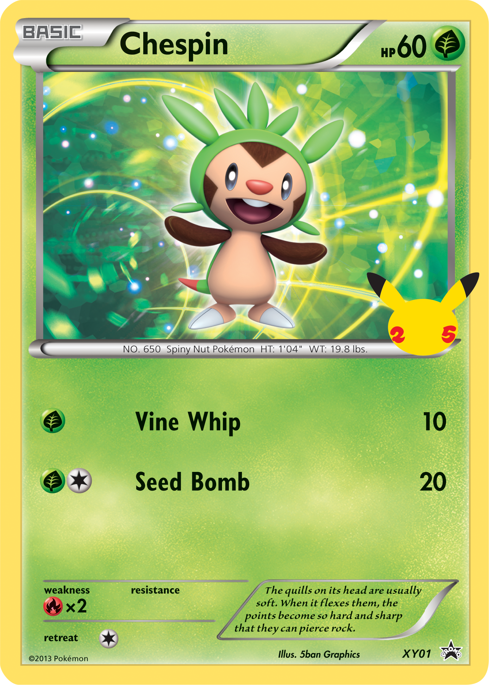 Chespin (XY01) (Jumbo Card) [First Partner Pack] | Gear Gaming Bentonville
