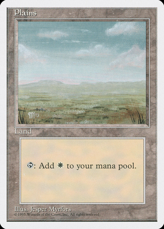 Plains (Signature on Left) [Fourth Edition] | Gear Gaming Bentonville