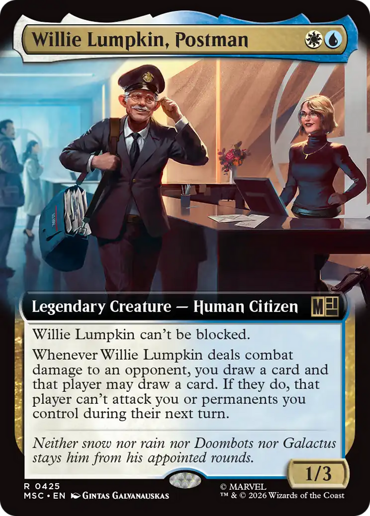 Willie Lumpkin, Postman (Extended Art) [Marvel Super Heroes Commander] | Gear Gaming Bentonville