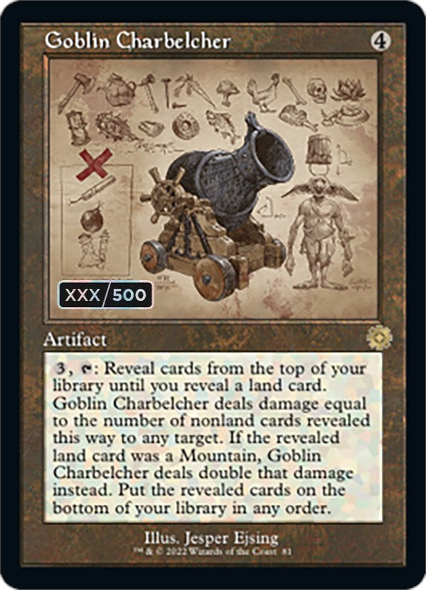 Goblin Charbelcher (Retro Schematic) (Serialized) [The Brothers' War Retro Artifacts] | Gear Gaming Bentonville