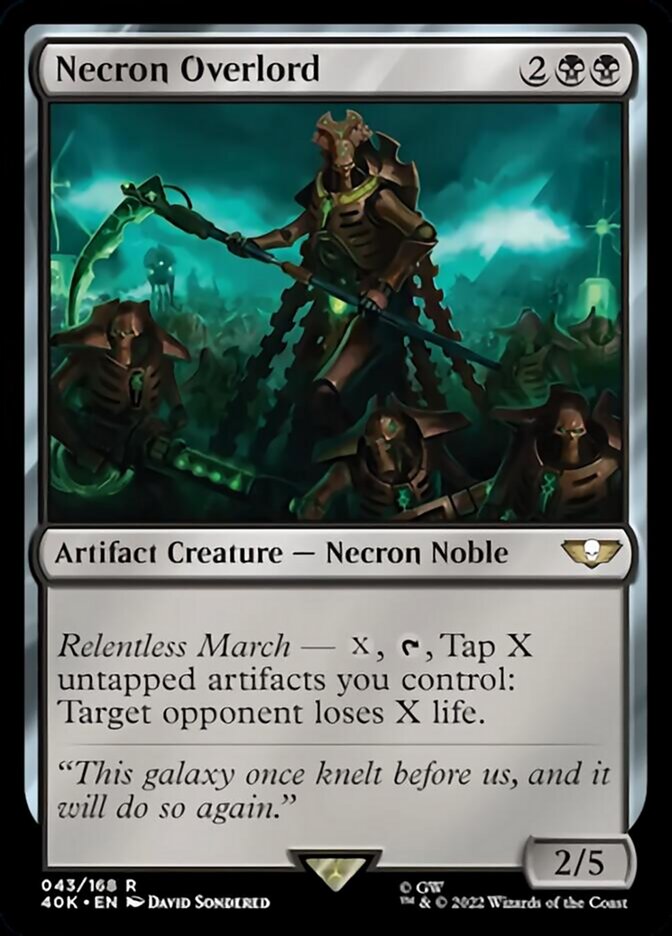Necron Overlord (Surge Foil) [Warhammer 40,000] | Gear Gaming Bentonville