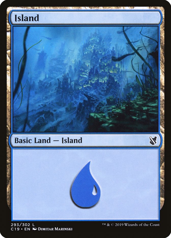 Island (293) [Commander 2019] | Gear Gaming Bentonville