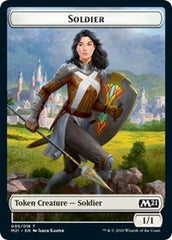 Soldier // Treasure Double-Sided Token [Core Set 2021 Tokens] | Gear Gaming Bentonville