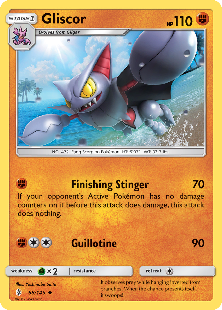 Gliscor (68/145) [Sun & Moon: Guardians Rising] | Gear Gaming Bentonville