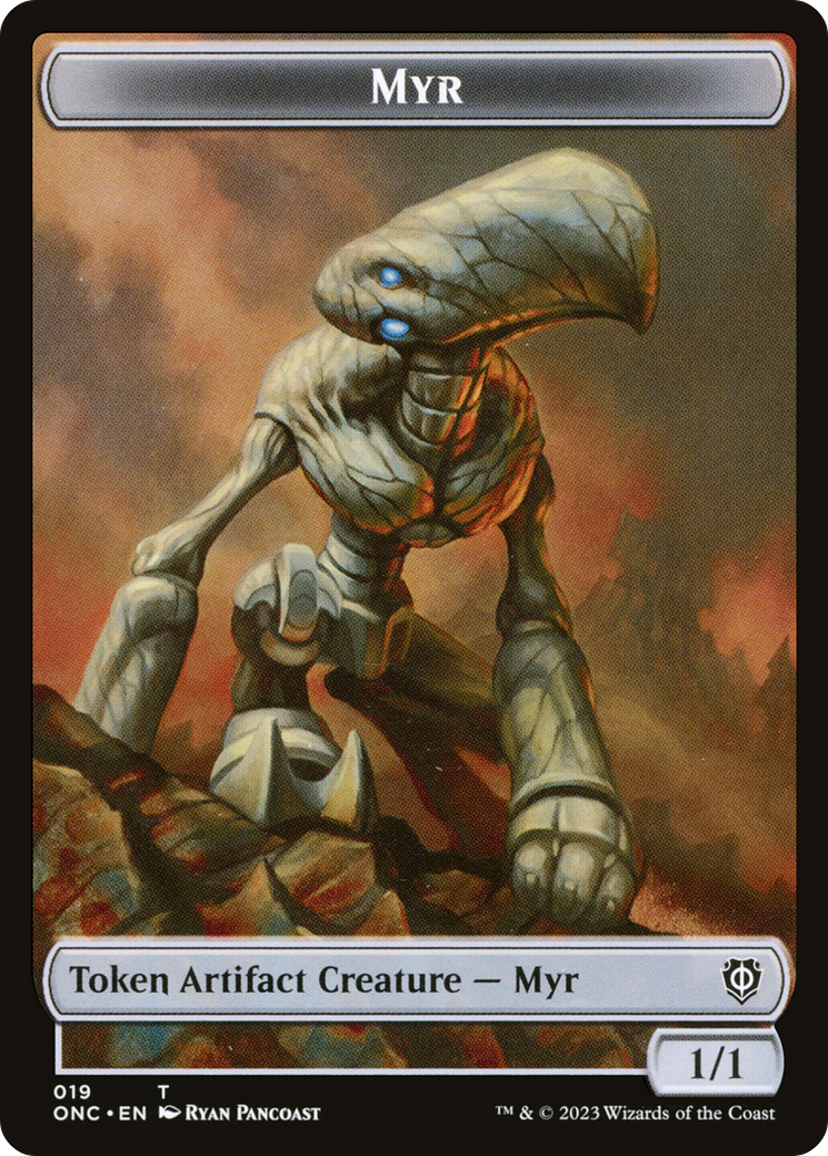 Myr // Thopter Double-Sided Token [Phyrexia: All Will Be One Commander Tokens] | Gear Gaming Bentonville