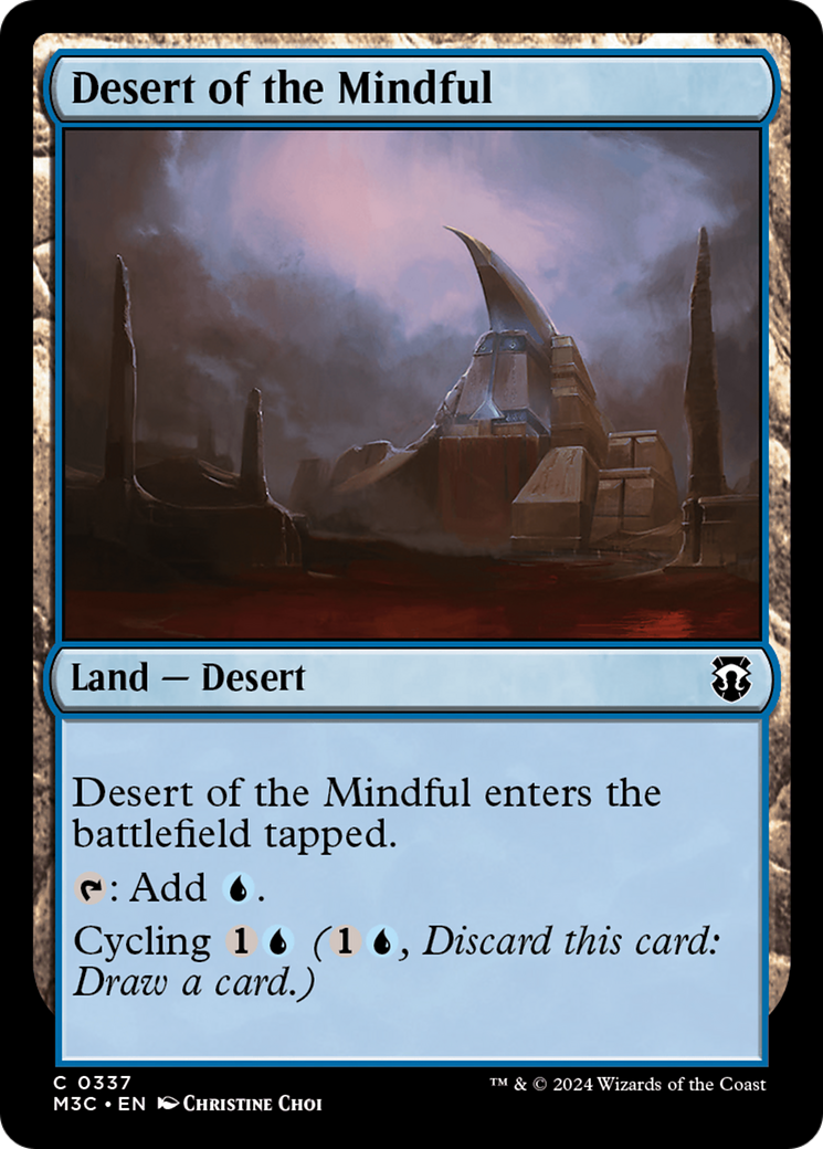 Desert of the Mindful (Ripple Foil) [Modern Horizons 3 Commander] | Gear Gaming Bentonville