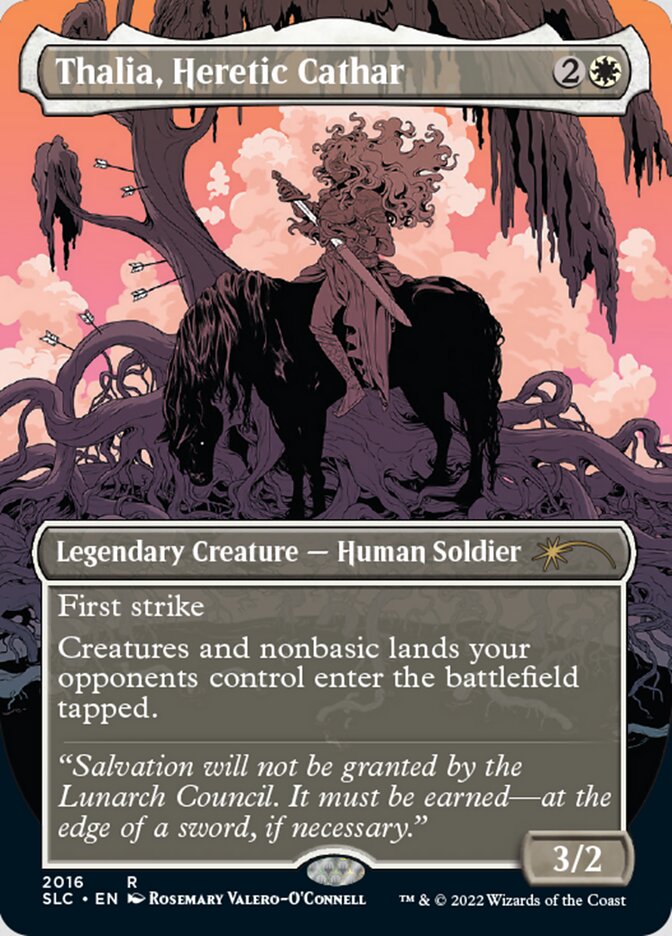 Thalia, Heretic Cathar (Borderless) [Secret Lair Countdown Kit] | Gear Gaming Bentonville