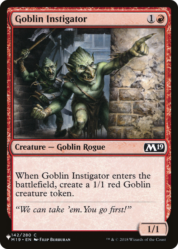 Goblin Instigator [The List Reprints] | Gear Gaming Bentonville