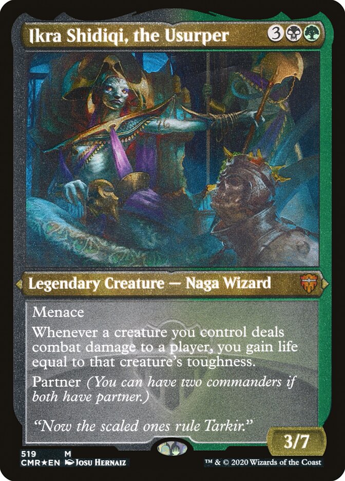 Ikra Shidiqi, the Usurper (Etched) [Commander Legends] | Gear Gaming Bentonville