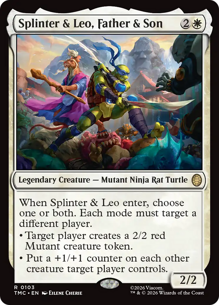 Splinter & Leo, Father & Son [Teenage Mutant Ninja Turtles Commander] | Gear Gaming Bentonville