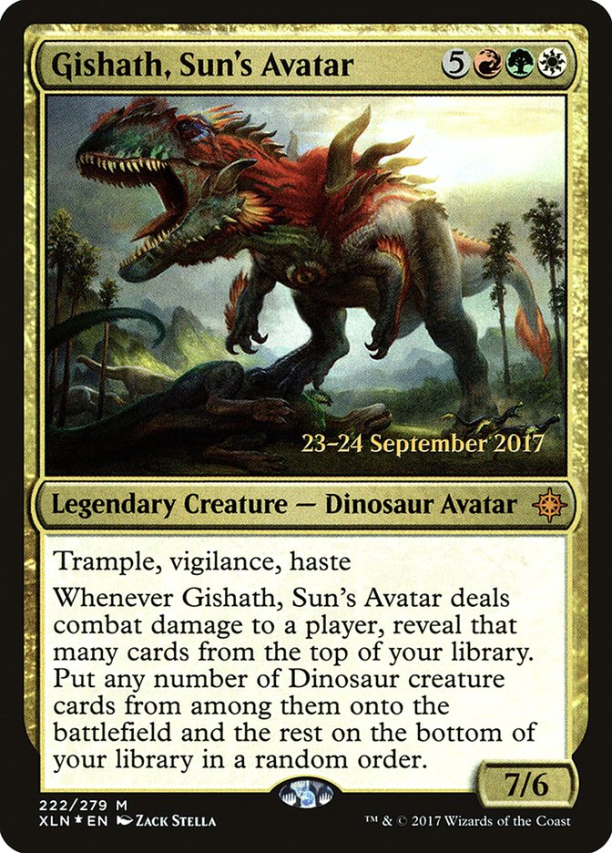 Gishath, Sun's Avatar [Ixalan Prerelease Promos] | Gear Gaming Bentonville