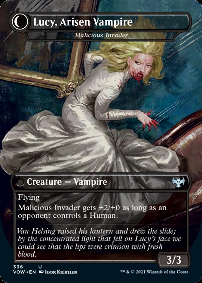 Innocent Traveler // Malicious Invader - Lucy Westenra // Lucy, Arisen Vampire [Innistrad: Crimson Vow] | Gear Gaming Bentonville