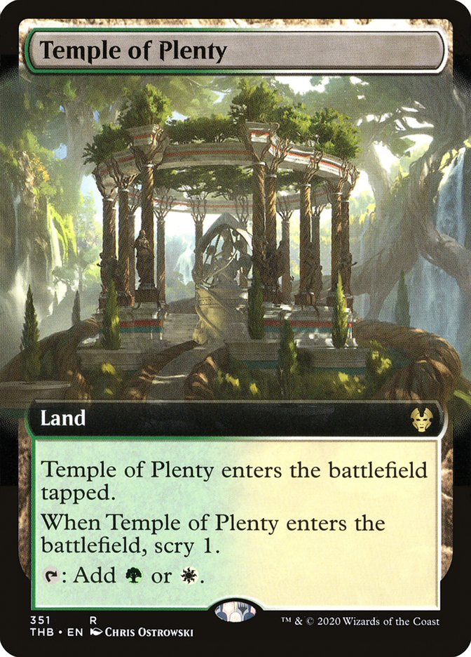 Temple of Plenty (Extended Art) [Theros Beyond Death] | Gear Gaming Bentonville