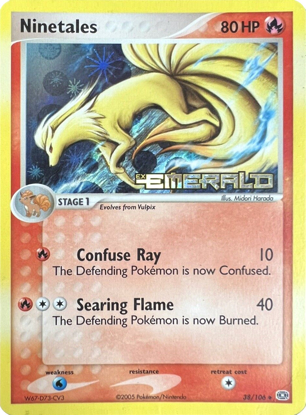 Ninetales (38/106) (Stamped) [EX: Emerald] | Gear Gaming Bentonville