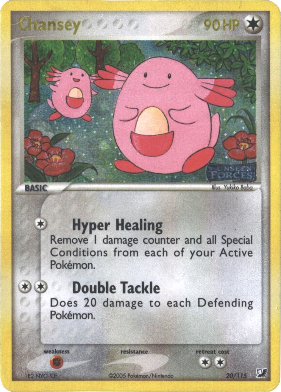 Chansey (20/115) (Stamped) [EX: Unseen Forces] | Gear Gaming Bentonville