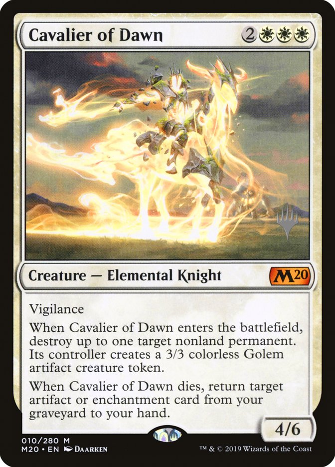 Cavalier of Dawn (Promo Pack) [Core Set 2020 Promos] | Gear Gaming Bentonville