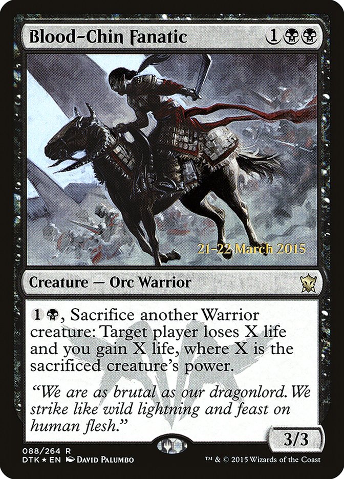 Blood-Chin Fanatic [Dragons of Tarkir Prerelease Promos] | Gear Gaming Bentonville