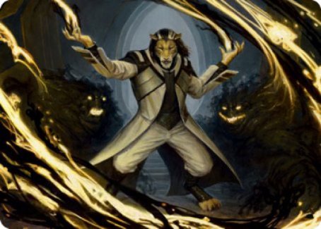 Leonin Lightscribe Art Card [Strixhaven: School of Mages Art Series] | Gear Gaming Bentonville