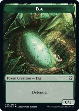 Snake // Egg Double-Sided Token [Dominaria United Commander Tokens] | Gear Gaming Bentonville