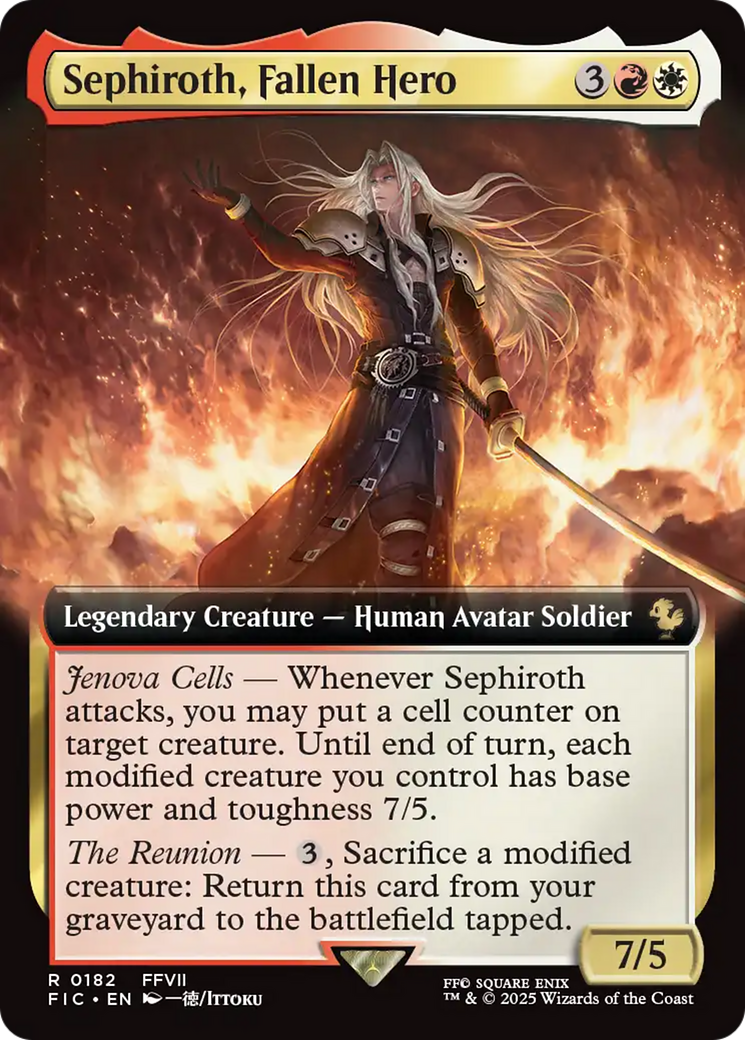 Sephiroth, Fallen Hero (Extended Art) [FINAL FANTASY Commander] | Gear Gaming Bentonville