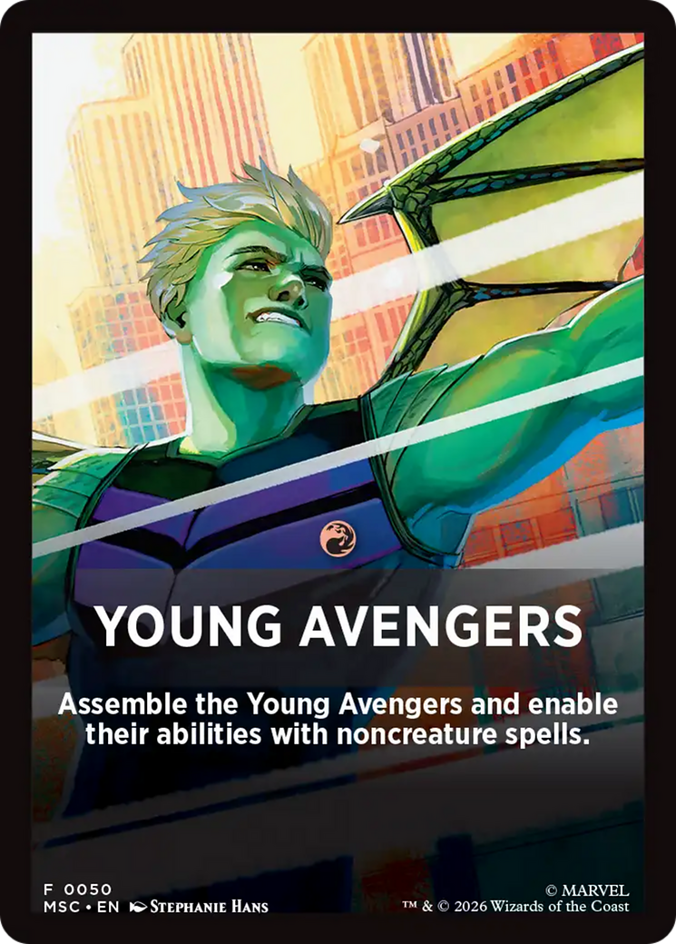 Young Avengers Theme Card [Marvel Super Heroes Commander] | Gear Gaming Bentonville