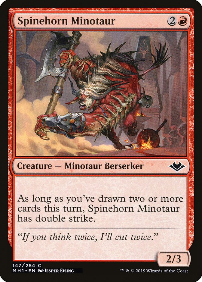 Spinehorn Minotaur [Modern Horizons] | Gear Gaming Bentonville