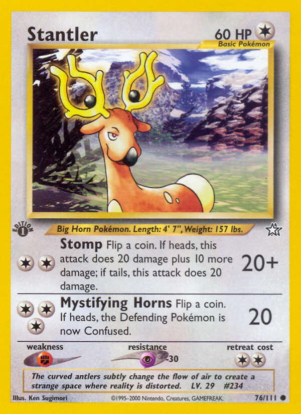 Stantler (76/111) [Neo Genesis 1st Edition] | Gear Gaming Bentonville