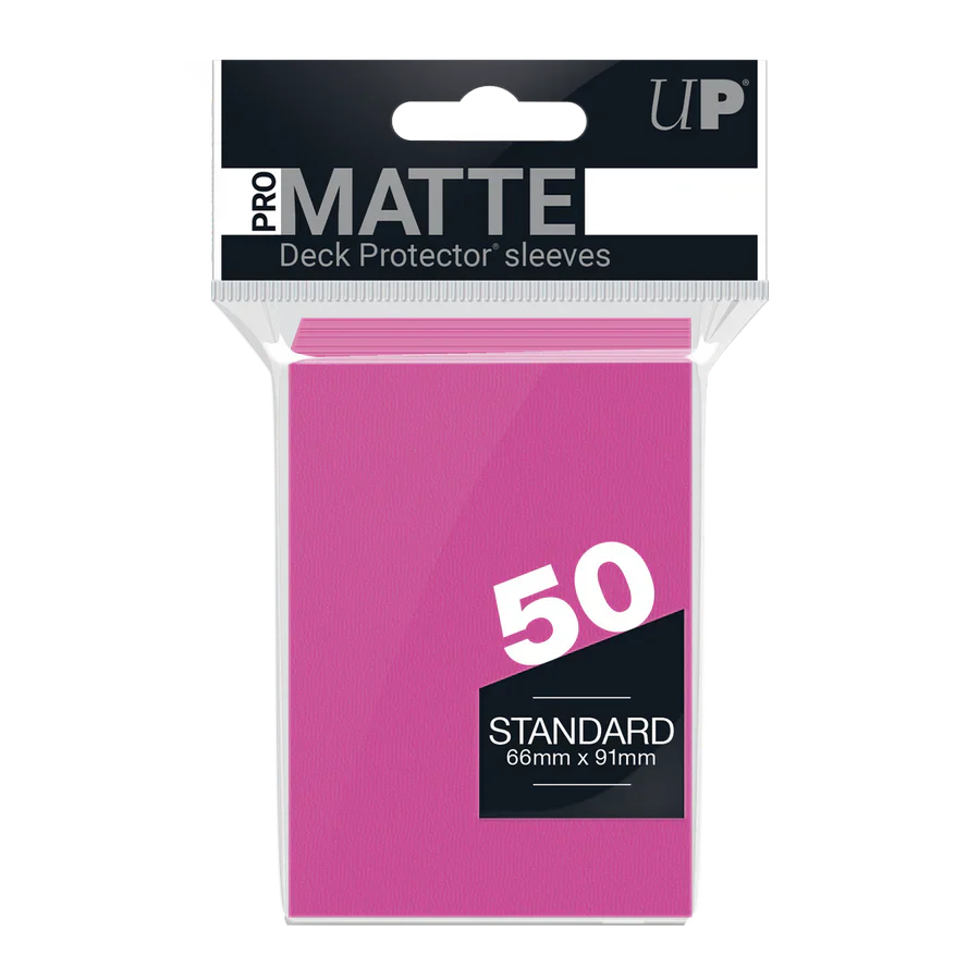 Regular Pro-Matte Sleeves – Bright Pink (50ct) | Gear Gaming Bentonville