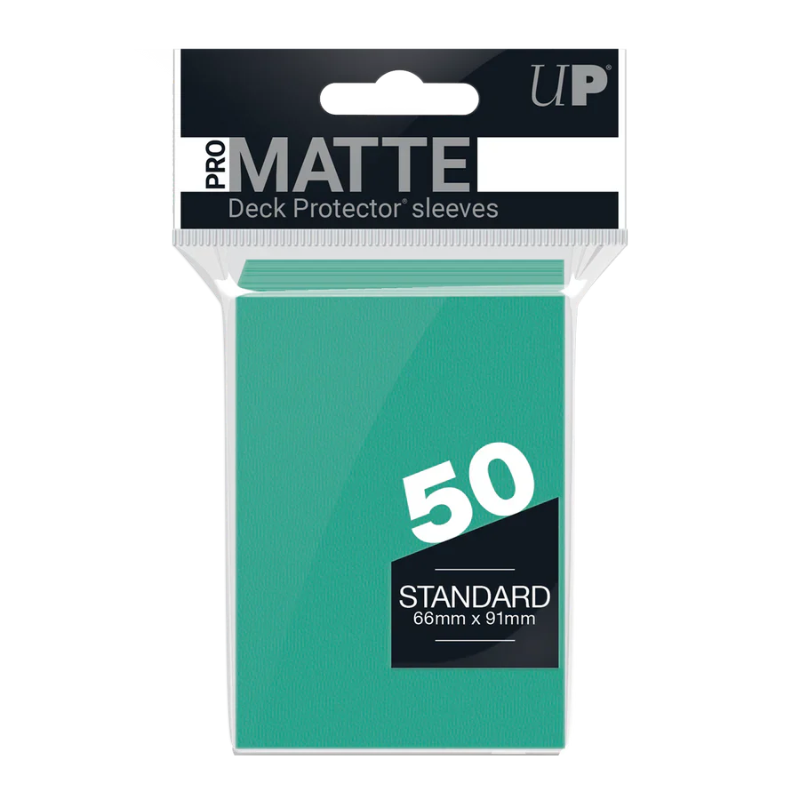 Regular Pro-Matte Sleeves – Aqua (50ct) | Gear Gaming Bentonville