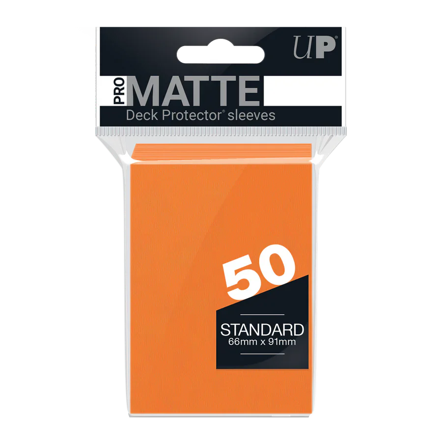 Regular Pro-Matte Sleeves – Orange (50ct) | Gear Gaming Bentonville