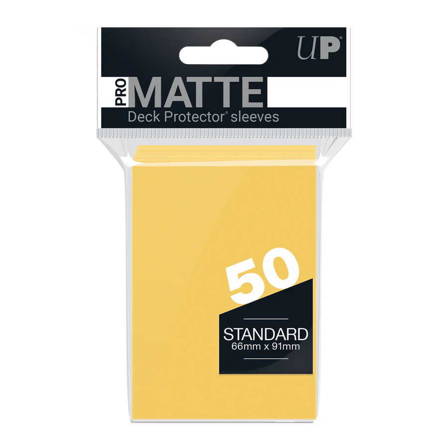 Regular Pro-Matte Sleeves – Yellow (50ct) | Gear Gaming Bentonville