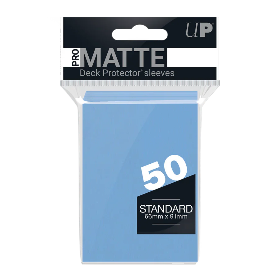 Regular Pro-Matte Sleeves – Light Blue (50ct) | Gear Gaming Bentonville