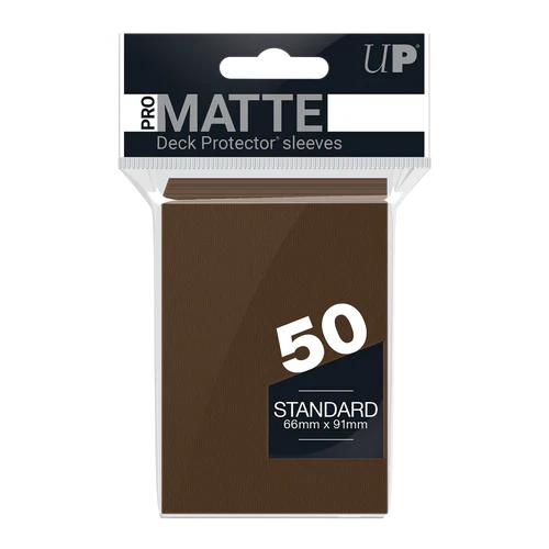 Regular Pro-Matte Sleeves – Brown (50ct) | Gear Gaming Bentonville