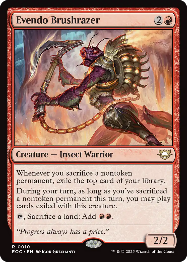 Evendo Brushrazer [Edge of Eternities Commander] | Gear Gaming Bentonville