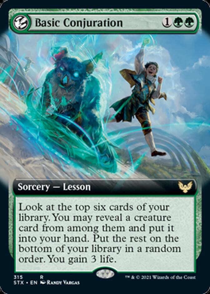 Basic Conjuration (Extended Art) [Strixhaven: School of Mages] | Gear Gaming Bentonville